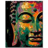 Painting by Numbers Art Lifestyle Half Buddha Face